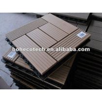 WPC Decks and Terrace/Natural Feel Wood Plastic Composite Decking Boards/eco-friendly decking/floor tile dark brown