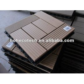 WPC Decks and Terrace/Natural Feel Wood Plastic Composite Decking Boards/eco-friendly decking/floor tile dark brown