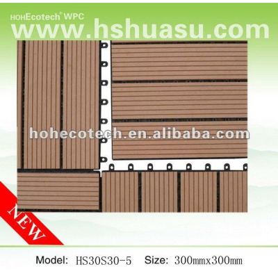 WPC interlock decking tile/DIY tiles for bathroom/backyard/balcony