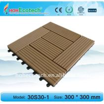 Supermarket DIY tile decking/floor tile eco-friendly wood plastic composite