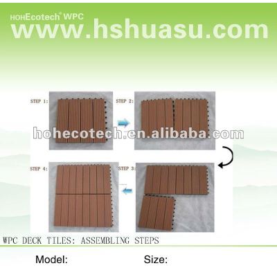 Easy assembly WPC DIY tiles