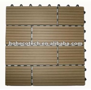 Wood plastic composite decking tiles for garden / balcony /backyard/courtyard