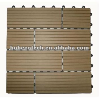 Tuiles composées en plastique en bois de decking pour le jardin/balcon /backyard/courtyard