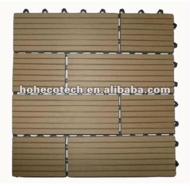 Wood plastic composite decking tiles for garden / balcony /backyard/courtyard