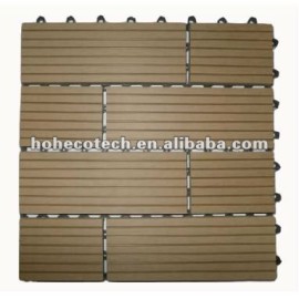 Wood plastic composite decking tiles for garden / balcony /backyard/courtyard