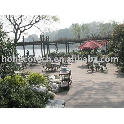 WPC(Wood Plastic Composites) Flooring For Garden using