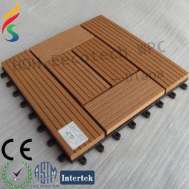 WPC interlocking plastic base for tile