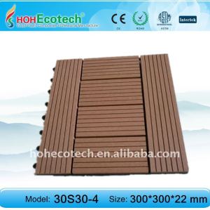 deckingか床タイルの環境に優しい木製のプラスチック合成物
