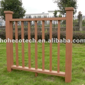 High recyclable and Water resistant wpc (Wood plastic composite) wpc stair railing/garden railing/playground railing/guard rails