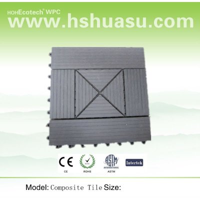removable wood-plastic composite DIY tiles