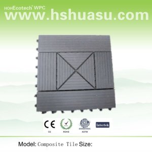 removable wood-plastic composite DIY tiles