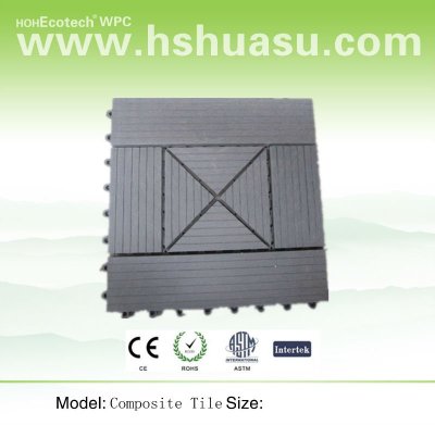 removable wood-plastic composite DIY tiles
