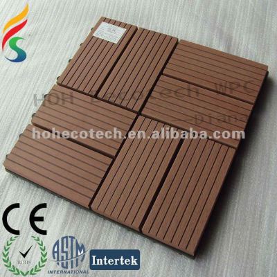 eco-friendly wood plastic composite tile wpc floor tile