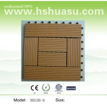 wood plastic outdoor and indoor deck tile