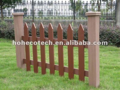 Good design wood look composite garden fence