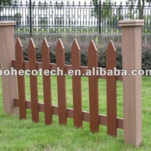 Good design wood look composite garden fence