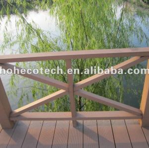 Eco-friendly (Wood plastic composite) wpc Decorative Outdoor Railing /stair railing/guard rails/garden rail/river bank railing