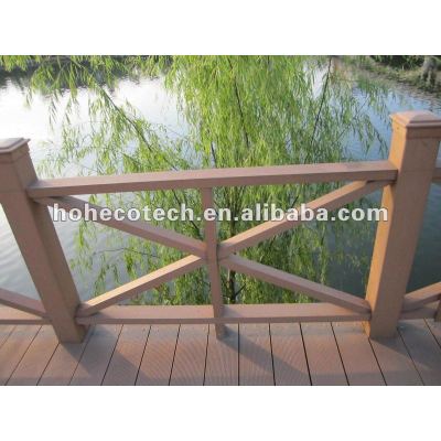 Eco-friendly (Wood plastic composite) wpc Decorative Outdoor Railing /stair railing/guard rails/garden rail/river bank railing