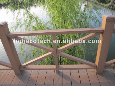 Eco-friendly (Wood plastic composite) wpc Decorative Outdoor Railing /stair railing/guard rails/garden rail/river bank railing