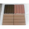 Eco-friendly wood plastic composite decking/floor tile Interlocking deck tile DIY wpc composite decking