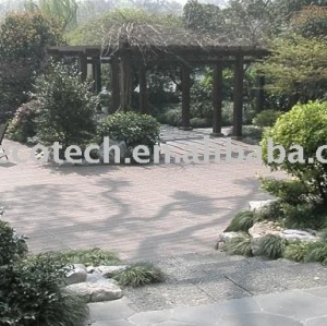 WPC(Wood Plastic Composites) Flooring For Garden using