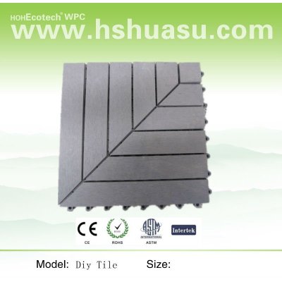 DIY wpc tile flooring sauna board