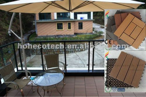 eco-friendly wood plastic composite tile wpc floor tile
