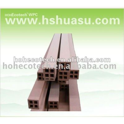 Wood looking wpc garden fence post