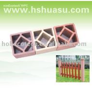 wpcの木製のプラスチック合成物fencing/.railingのポスト