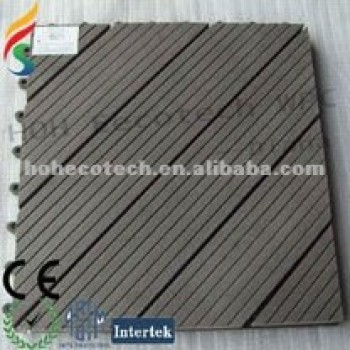 ecotech composite WPC interlocking decking tiles edges