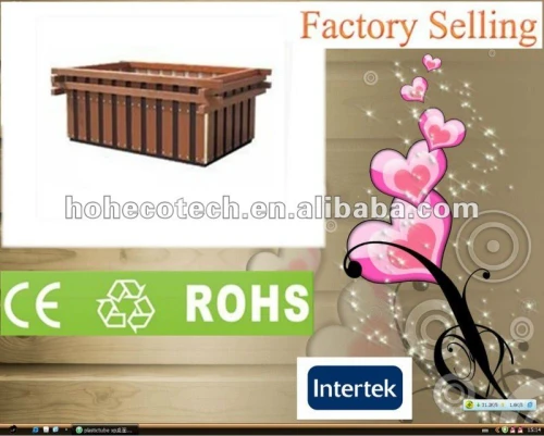 Outside decoration eco-friendly wpc garden flower box/flower pots (CE RoHS)