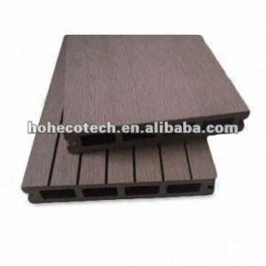 wpc composé en plastique en bois de cavité de plancher en dehors de decking