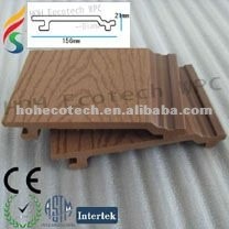 wood-color outdoor wpc wall panel/garden wall panel