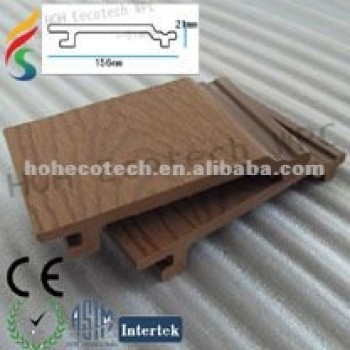 wood-color outdoor wpc wall panel/garden wall panel