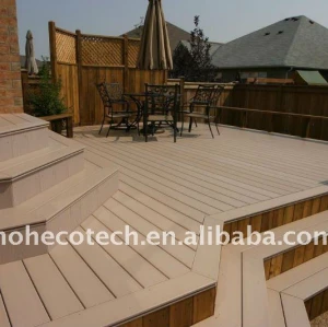 공중 wpc 마루 프로젝트 목제 플라스틱 합성 Decking 마루 도와