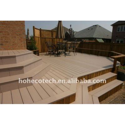 PUBLIC wpc flooring project wood plastic composite Decking Flooring tiles