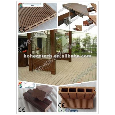 Eco-friendly wood plastic composite deck