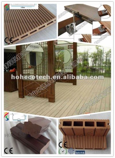 Eco-friendly wood plastic composite deck