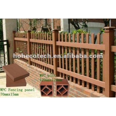 Wood plastic composite outdoor wall fence wpc fence/fencing outdoor wall fence