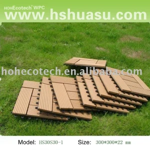 plastic wood outdoor decking tile/diy tile/flooring
