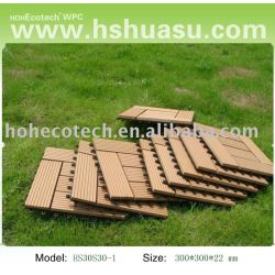 プラスチック木製の屋外のdeckingのタイルかdiyタイルまたはフロアーリング