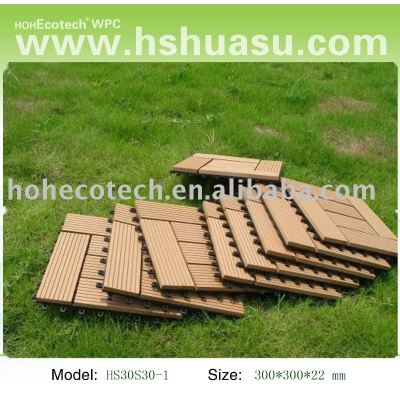 plastic wood outdoor decking tile/diy tile/flooring