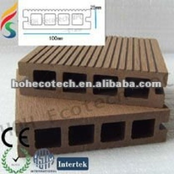 Plancher composé de WPC de plancher creux de decking/conception extérieure