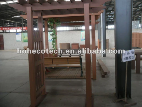 wood plastic cmposite garden gazebo/pergola/pavillion for ourdoor furniture