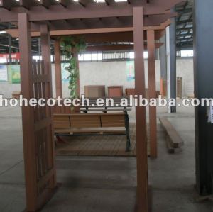 wood plastic cmposite garden gazebo/pergola/pavillion for ourdoor furniture