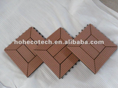 Wood plastic composite WPC terrace floor tiles/DIY tile/decking tiles board/bathroom tile