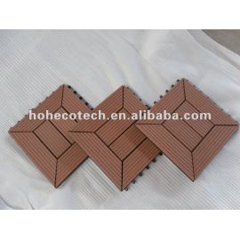 Wood plastic composite WPC terrace floor tiles/DIY tile/decking tiles board/bathroom tile