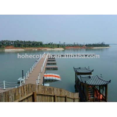 Wood Plastic Composite WPC pontoon decking /floating pontoon