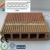 Wood plastic composite floor for garden plank