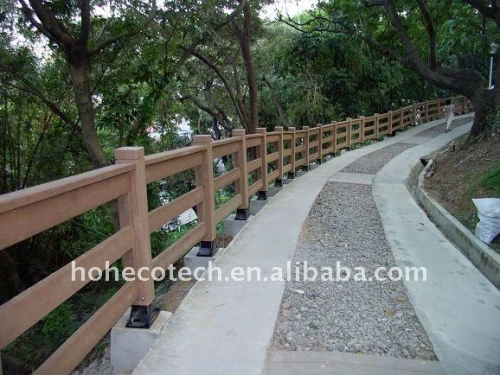 Clôture imperméable de composé de WPC/balustrade composée de barrière extérieure balustrade WPC de balustrade